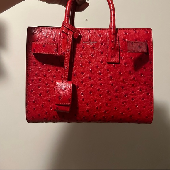 Saint Laurent YSL OSTRICH Sac de jour - Picture 3 of 16